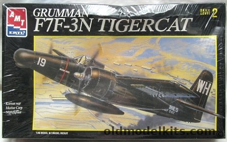 AMT 1/48 Grumman F7F-3N Tigercat - Marine Night Fighter - (F7F3), 8842 plastic model kit